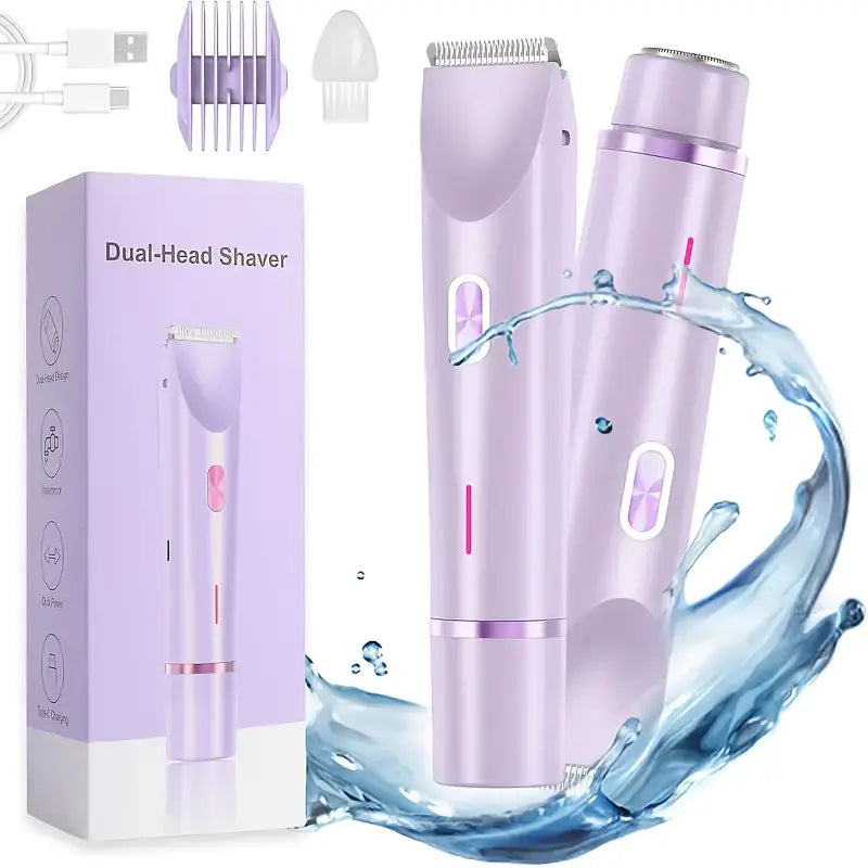 2-in-1 Electric Shaver for Women – Smooth Skin, No Ingrown Hairs